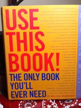 Instructional Craft Book with Bright Yellow & Blue Graphics